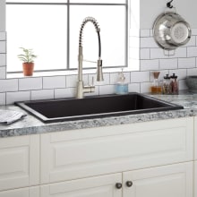 Algren 33" Drop In Single Basin Granite Composite Kitchen Sink