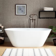 Danae 70" Acrylic Soaking Tub with Foam Insulation and Integrated Drain and Overflow
