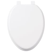 Traditional Elongated Closed-Front Toilet Seat And Lid with Soft Close and Quick Release