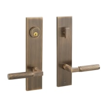 Satcher Solid Brass Keyed Entry Door Knob Set with 2-3/8" Backset