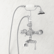 Nottingham Wall Mounted Tub Filler Faucet - Includes Hand Shower, Valve Included