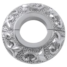 Floral Textured Radiator Flange - Fits 1" IPS Pipe