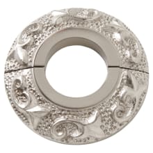 Floral Textured Radiator Flange - Fits 1" IPS Pipe