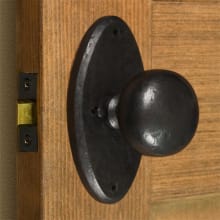 Marwick Oval Solid Bronze Privacy Set - 2-3/8" Backset