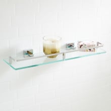 Albury 20" Tempered Glass Bathroom Shelf