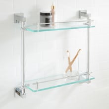 Albury 17" Glass Bathroom Shelf