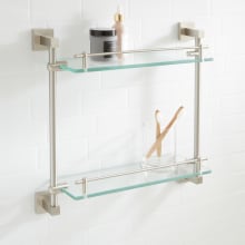 Albury 17" Glass Bathroom Shelf