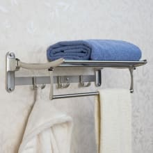19-3/4" Brass Towel Rack with Bar
