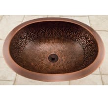 Almont 19" Copper Drop In or Undermount Bathroom Sink