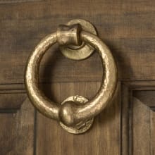 4-3/4" x 4-1/4" Solid Bronze Deluxe Ring Door Knocker
