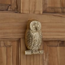 Owl 5-1/4 Inch Tall Solid Brass Door Knocker