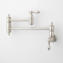 Augusta 1.8 GPM Double Handle Wall Mounted Pot Filler