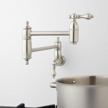 Augusta 1.8 GPM Double Handle Wall Mounted Pot Filler