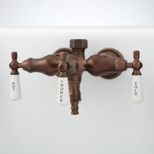 Tub-Wall Mounted Clawfoot Tub Filler Faucet - Valve Included