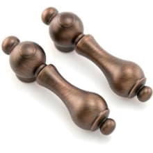 Small Brass Lever Handles - Pair of 2