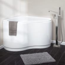 Kenora 50" Acrylic Soaking Corner Tub with Pre-Drilled Overflow Hole