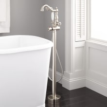 Keswick Floor Mounted Tub Filler Faucet - Includes Hand Shower, Valve Included