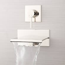 Lavelle 6-1/2" Waterfall Wall Mounted Tub Filler with Metal Lever Handle - Valve Included
