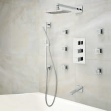 Onassis Thermostatic Shower System with Shower Head, Hand Shower, Tub Spout, Slide Bar, Bodysprays, Shower Arm, Hose and Valve Trim - Valve Included