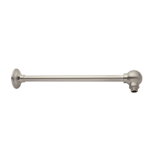 Ornate 12-1/2" Wall Mounted Standard Shower Arm and Flange