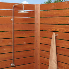 Stainless Steel Outdoor Shower Trim with Single Function Shower Head