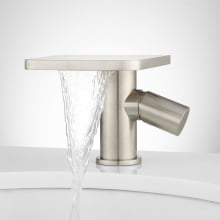 Knox Single Hole Waterfall Bathroom Faucet with Pop-Up Drain Assembly