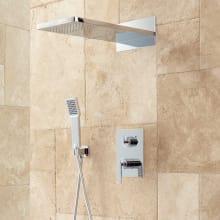 Calhoun Shower System with Rainfall Shower Head and Hand Shower - Rough In Included