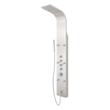 Novi Thermostatic Stainless Steel Shower Panel with Hand Shower and Six Bodysprays