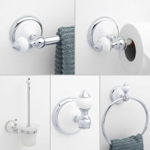 Adelaide 5 Piece Bathroom Package with 23-3/4" Towel Bar, Robe Hook, Towel Ring, and Toilet Paper Holder