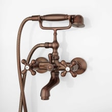Barlow Wall Mounted Roman Tub Filler Faucet - Includes Telephone Style Hand Shower