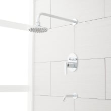 Wingfield Pressure Balanced Tub and Shower Trim Package with 6" Rain Shower Head - Rough In Included