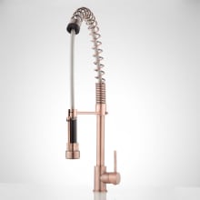 Asaro 1.8 GPM Single Hole Pre Rinse Pull Down Kitchen Faucet