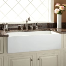 Mitzy 36" Single Basin Reversible Farmhouse Sink with Smooth Apron