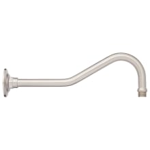 Contemporary 12" Wall Mounted Standard Shower Arm and Flange
