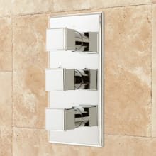 Ryle 4-Way Thermostatic Valve with Square Knob Handles - Rough-In Valve Included