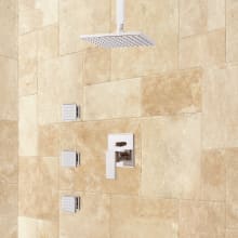 Ryle Pressure Balanced Shower System with 7-3/4" Rain Shower Head and 3 Body Sprays - Rough In Included