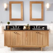 Osa 72" Teak Wood Double Vanity Cabinet - Choose Your Vanity Top and Sink Configuration