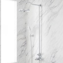 Cooper Thermostatic Shower System with 8-3/4" Rainfall Shower Head and Hand Shower- Rough In Included
