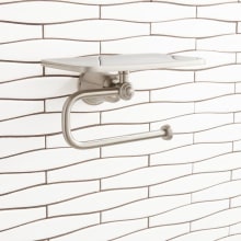 Cooper Wall-Mounted Toilet Paper Holder with Shelf