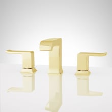 Delite Widespread Bathroom Faucet with Lever Handles and Pop-Up Drain Assembly