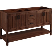 Morris 60" Wood Double Vanity Cabinet - Choose Your Vanity Top and Sink Configuration