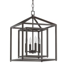 Plaza 4 Light 17" Wide Candle Style Pendant