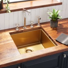 Atlas 19" Undermount Single Basin Stainless Steel Kitchen Sink with Sound Dampening
