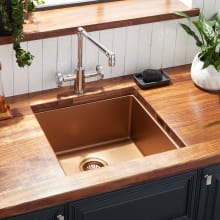 Atlas 19" Undermount Single Basin Stainless Steel Kitchen Sink with Sound Dampening