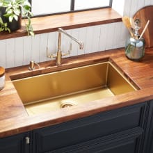 Atlas 32" Undermount Single Basin Stainless Steel Kitchen Sink with Sound Dampening