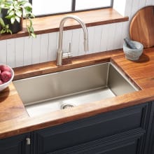 Atlas 32" Undermount Single Basin Stainless Steel Kitchen Sink with Sound Dampening