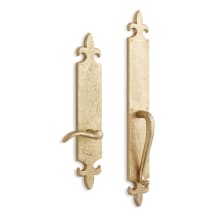 Cousteau Right Handed Solid Brass Full Plate Dummy Door Handleset with Interior Lever