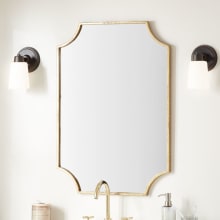 Ulric 23-7/8" W x 34-1/4" H Geometrics Rectangular Framed Bathroom Wall Mirror