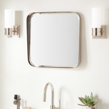Palora 21" Square Steel Framed Bathroom Mirror