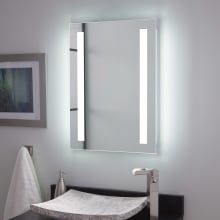 Curie 20" W x 28" H Rectangular LED Lighted Frameless Bathroom Mirror